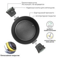 Фото Кастрюля Fissman Brilliant 4,5 л 14382