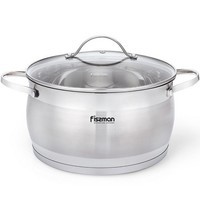 Фото Кастрюля с крышкой Fissman Fabiana 16x9,5 см/1,9 л 5356