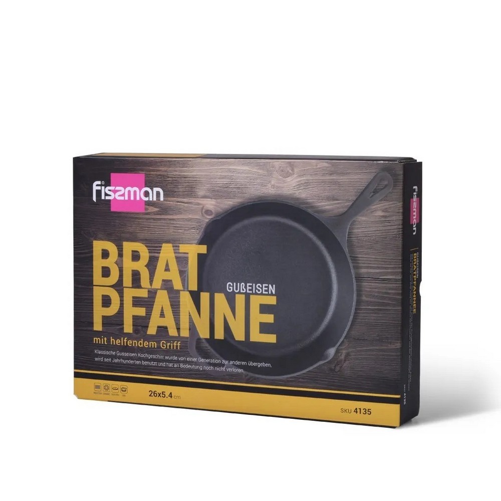 Сковорода без крышки Fissman 26 см 4135