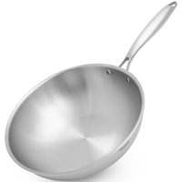 Фото Сковорода-вок без крышки Fissman 28 см 15108